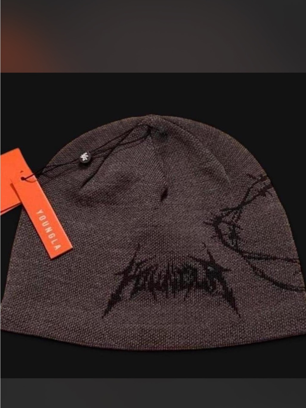 YoungLA barb wire beanie grey